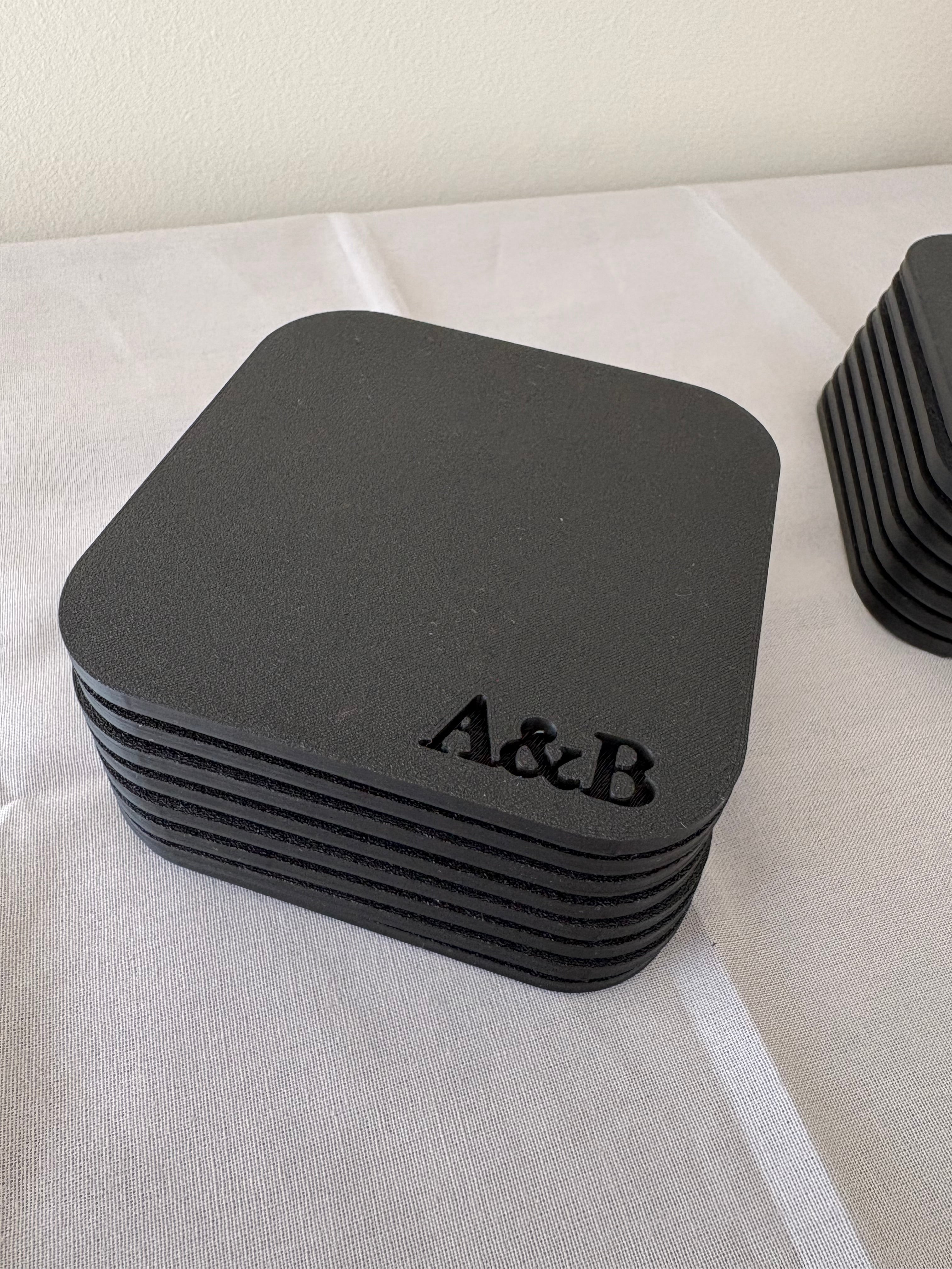 Monogrammed Coasters