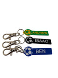 Soccer Name Keychains