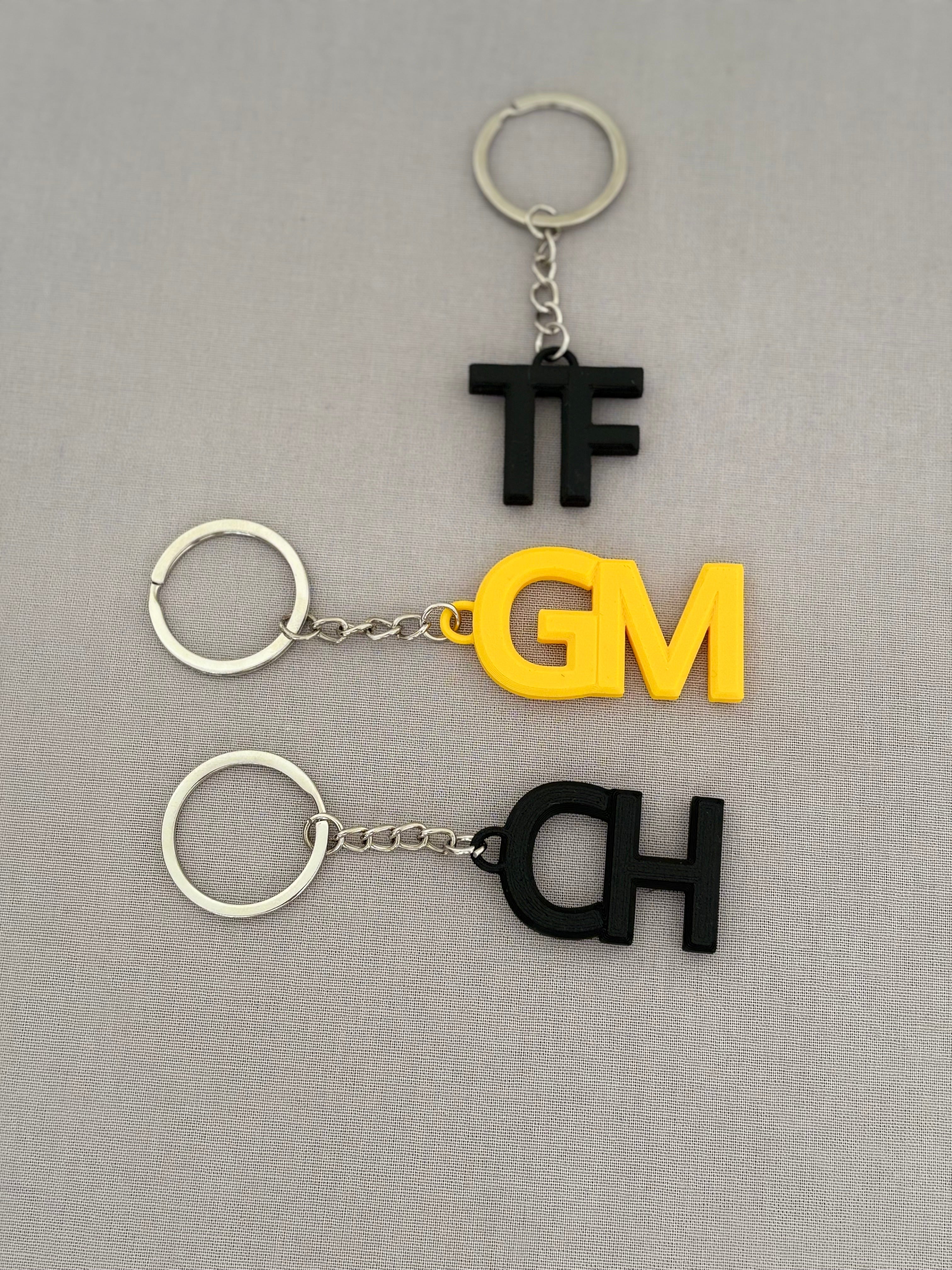 Small Initials Keychain