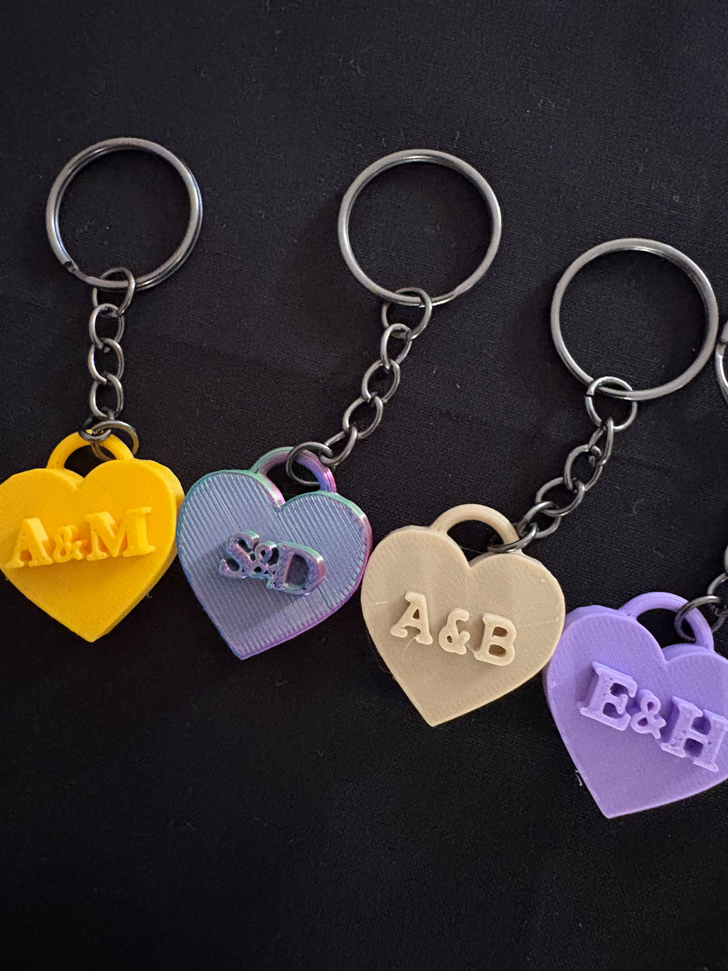 Customisable Heart Keychain