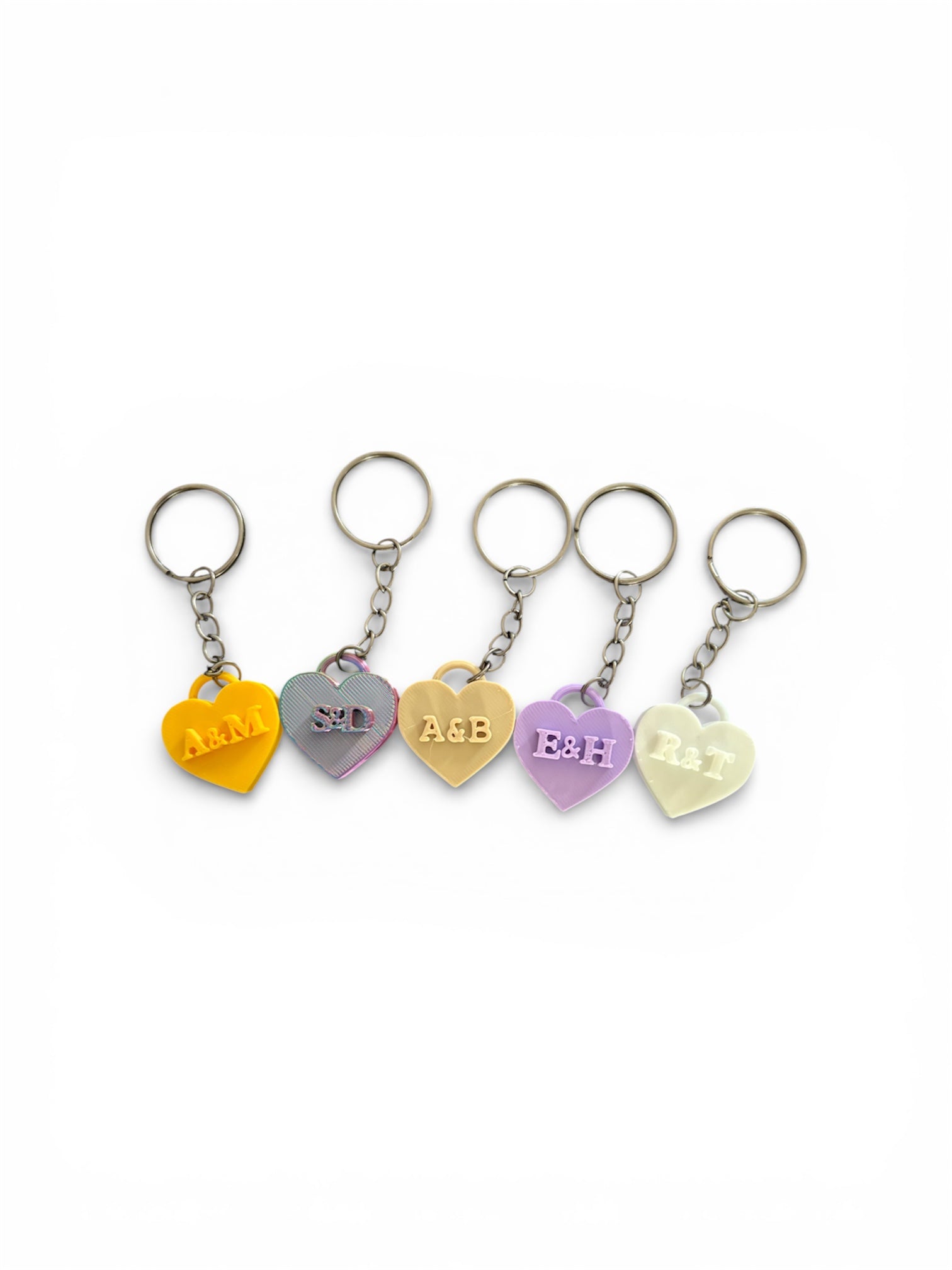 Customisable Heart Keychain